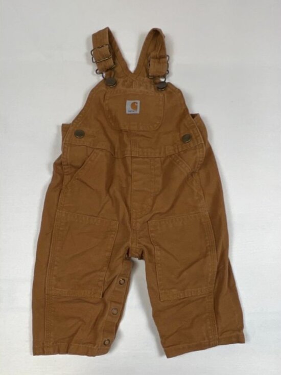 Carhartt Other - Carhartt Baby Boys 6M Brown Canvas Bib Overalls Duck Cloth Workwear